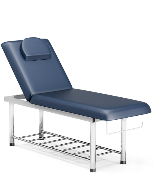 0-70° Adjustable Backrest Beauty Bed, Tattoo Spa Massage Bed with Headrest, 550 lbs