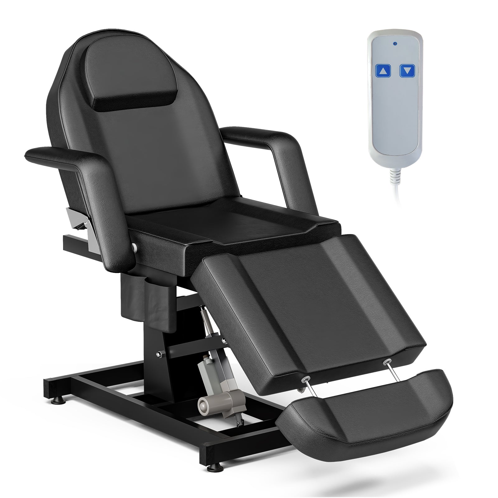 Electric Height Adjustable Esthetician Bed, Stretchable Feetrest